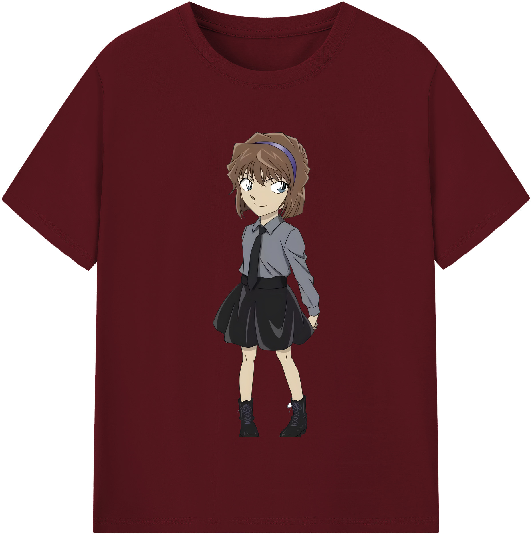 （画像用） 名探偵コナン 灰原 哀 はいばら あい Detective Conan Anita Hailey、Vi Graythorn Haibara Ai 綿100％半袖Tシャツ（フロントプリント）